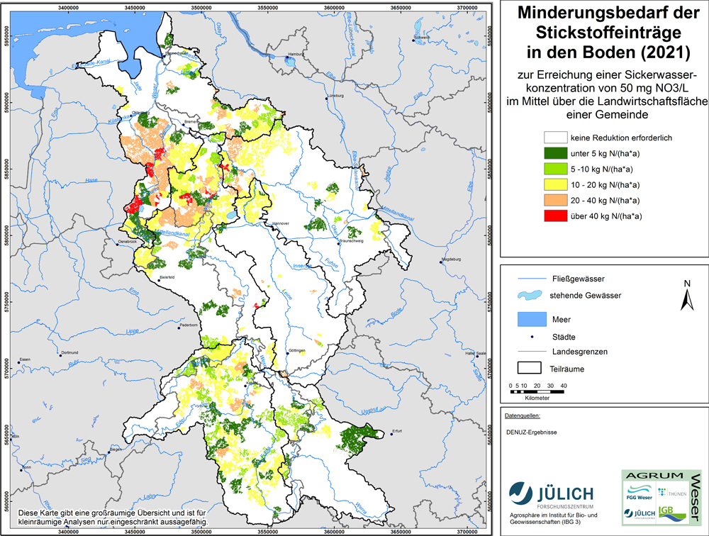 Handlungsbedarf für den Grundwasserschutz (Gemeinde) (Thünen Report 21, 2015)